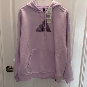 NWT Adidas Lilac Hoodie with Logo
